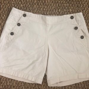 J. Crew Khaki Natural Color Shorts Sailor Button 8